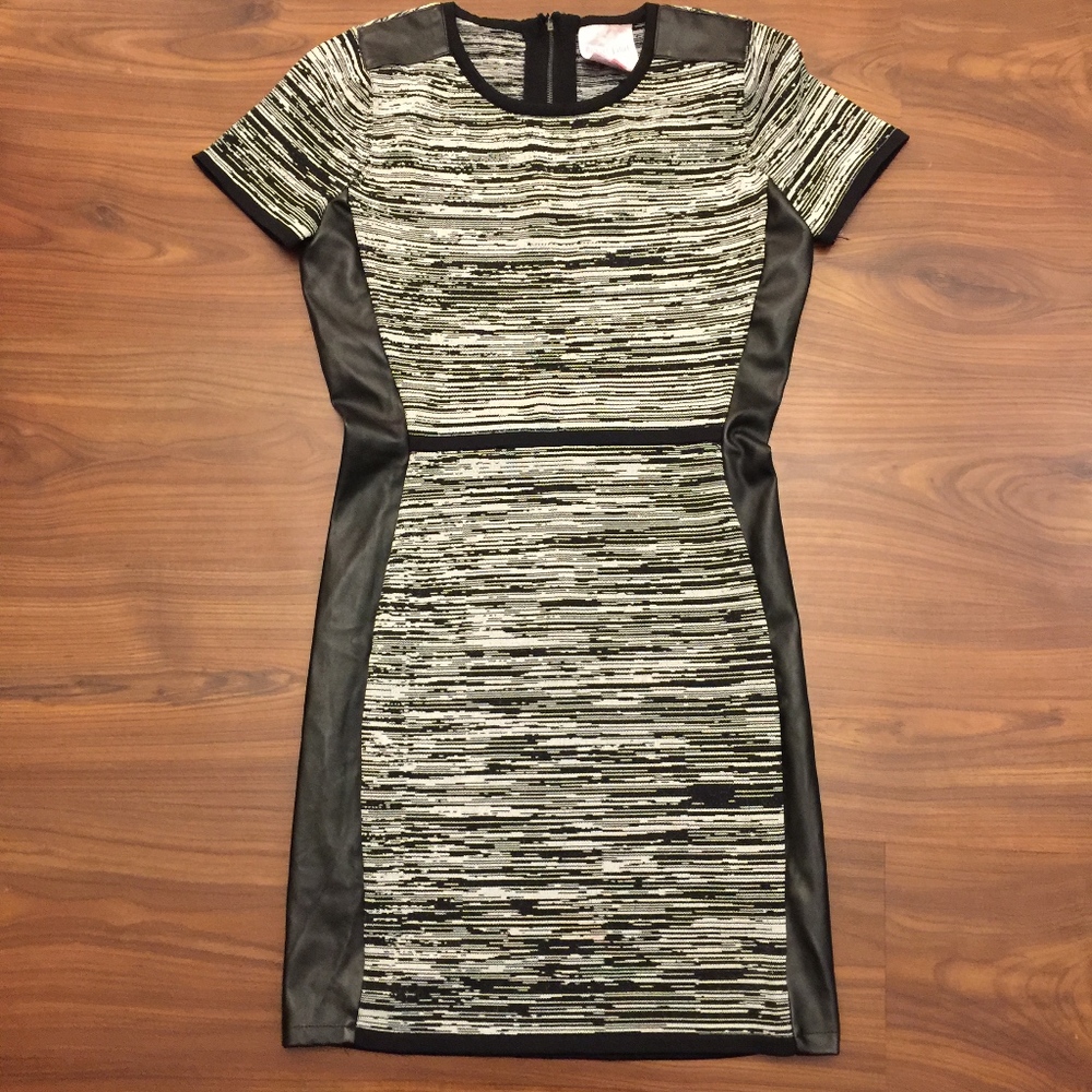 Romeo & Juliet Couture Faux Leather Dress Small